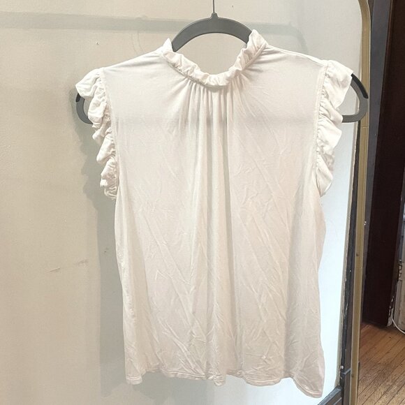 Express Tops - Express Scalloped Tie-Back T-Shirt - Size S